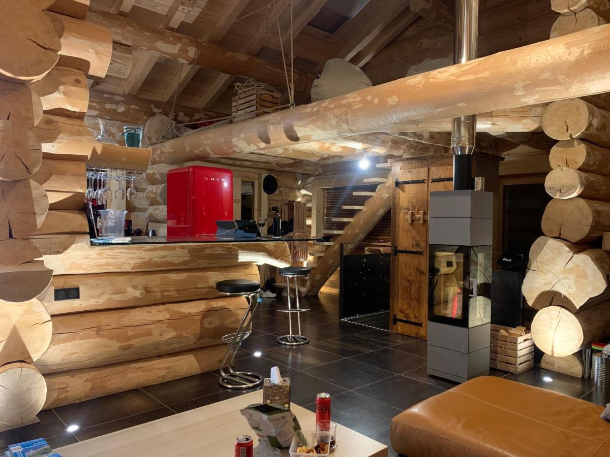 Chalet Anzac Chalet 5 Etoiles En Rondins Tout Neuf Unique Dans Les Aravis Les Villards-sur-Thônes Exterior foto
