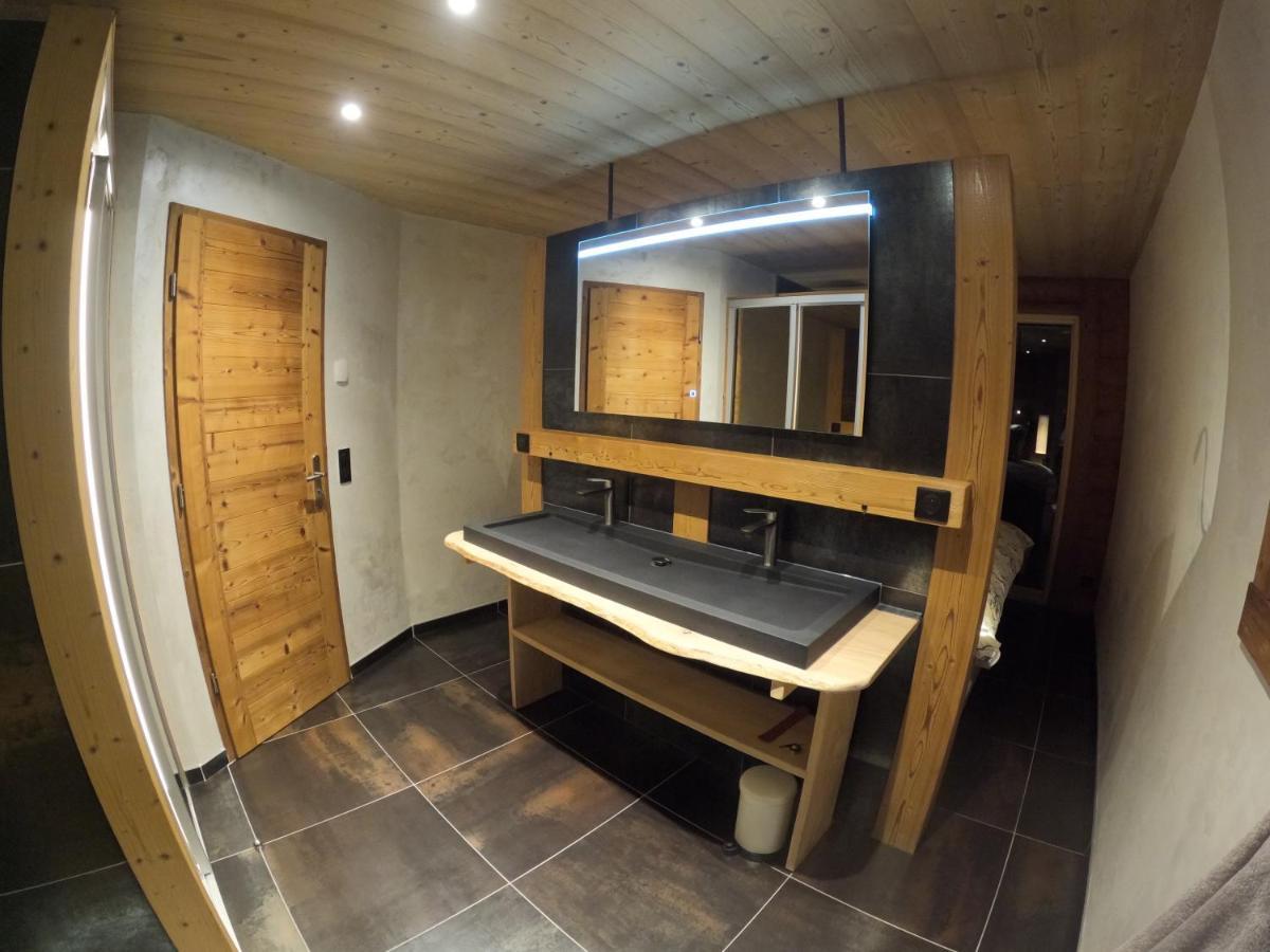 Chalet Anzac Chalet 5 Etoiles En Rondins Tout Neuf Unique Dans Les Aravis Les Villards-sur-Thônes Exterior foto